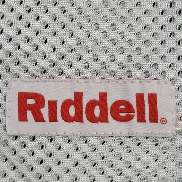 Vintage 80s Riddell Football Jersey Shirt M 21x24 Cropped Mesh - Picture 6 of 11